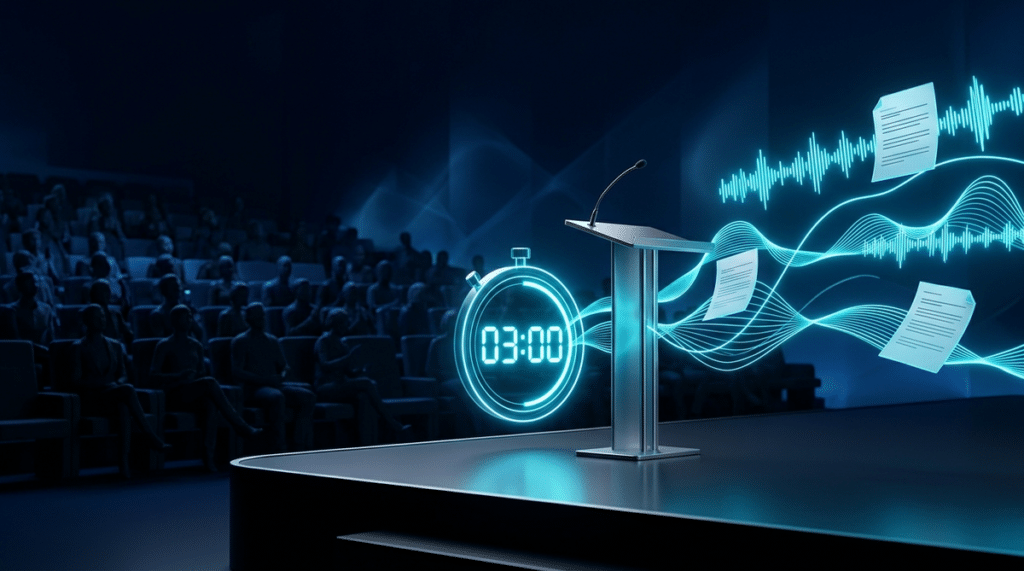 How Many Words Is a 3-Minute Speech Pacing and Word Count Matrix